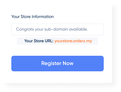 Online Store Builder with custom domain